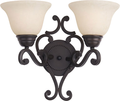 Maxim - Two Light Wall Sconce - Manor - Oil Rubbed Bronze- Union Lighting Luminaires Decor