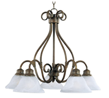 Maxim - Five Light Chandelier - Pacific - Kentucky Bronze- Union Lighting Luminaires Decor