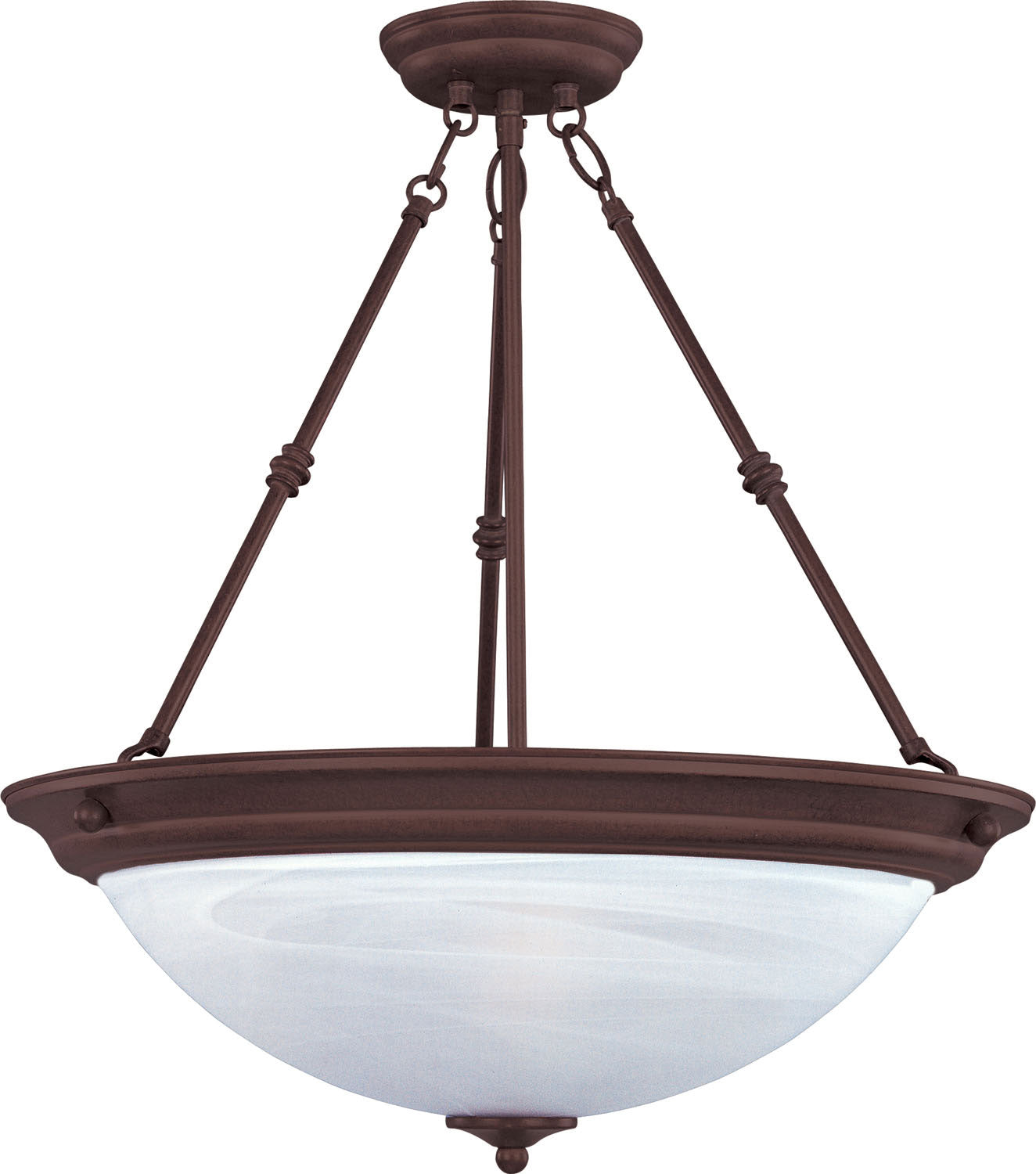 Maxim - Three Light Pendant - Essentials - 584x - Oil Rubbed Bronze- Union Lighting Luminaires Decor