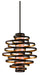 Corbett Lighting - Three Light Chandelier - Vertigo - Bronze And Gold Leaf- Union Lighting Luminaires Decor