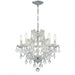 Crystorama - Six Light Mini Chandelier - Maria Theresa - Polished Chrome- Union Lighting Luminaires Decor
