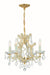 Crystorama - Four Light Mini Chandelier - Maria Theresa - Gold- Union Lighting Luminaires Decor