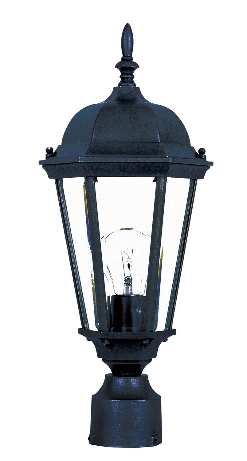 Maxim - One Light Outdoor Pole/Post Lantern - Westlake - Black- Union Lighting Luminaires Decor