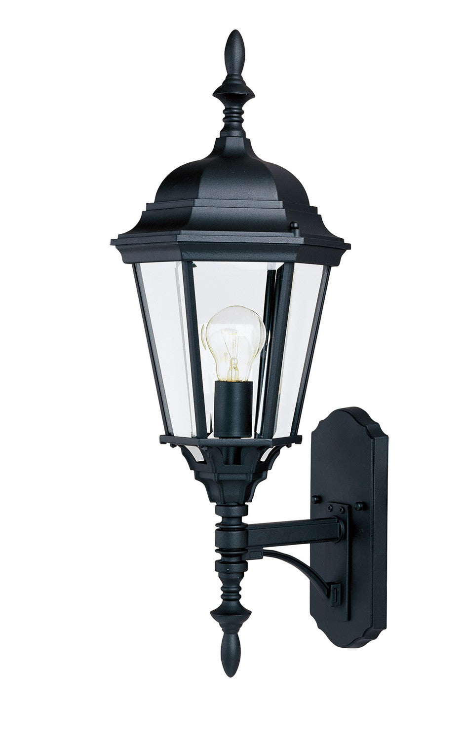 Maxim - One Light Outdoor Wall Lantern - Westlake - Black- Union Lighting Luminaires Decor