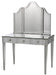 Currey and Company - Vanity Table - Gilda - Granello Silver Leaf/Antique Mirror- Union Lighting Luminaires Decor