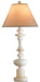 Currey and Company - One Light Table Lamp - Farrington White Table Lamp - Natural- Union Lighting Luminaires Decor