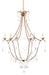 Currey and Company - Six Light Chandelier - Elizabeth Collection - Rhine Gold- Union Lighting Luminaires Decor