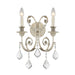 Crystorama - Two Light Wall Sconce - Regis - Olde Silver- Union Lighting Luminaires Decor