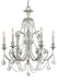 Crystorama - Six Light Chandelier - Regis - Olde Silver- Union Lighting Luminaires Decor