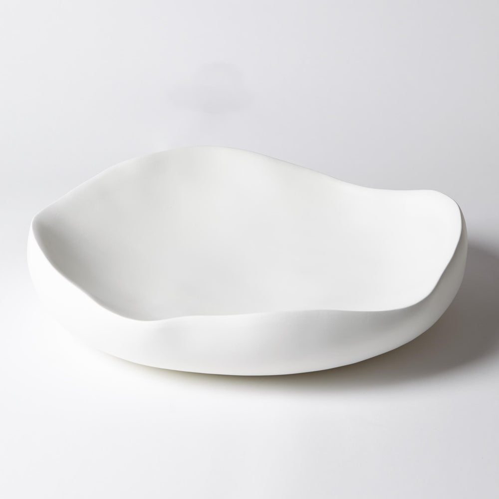 Bol rond biologique blanc mat