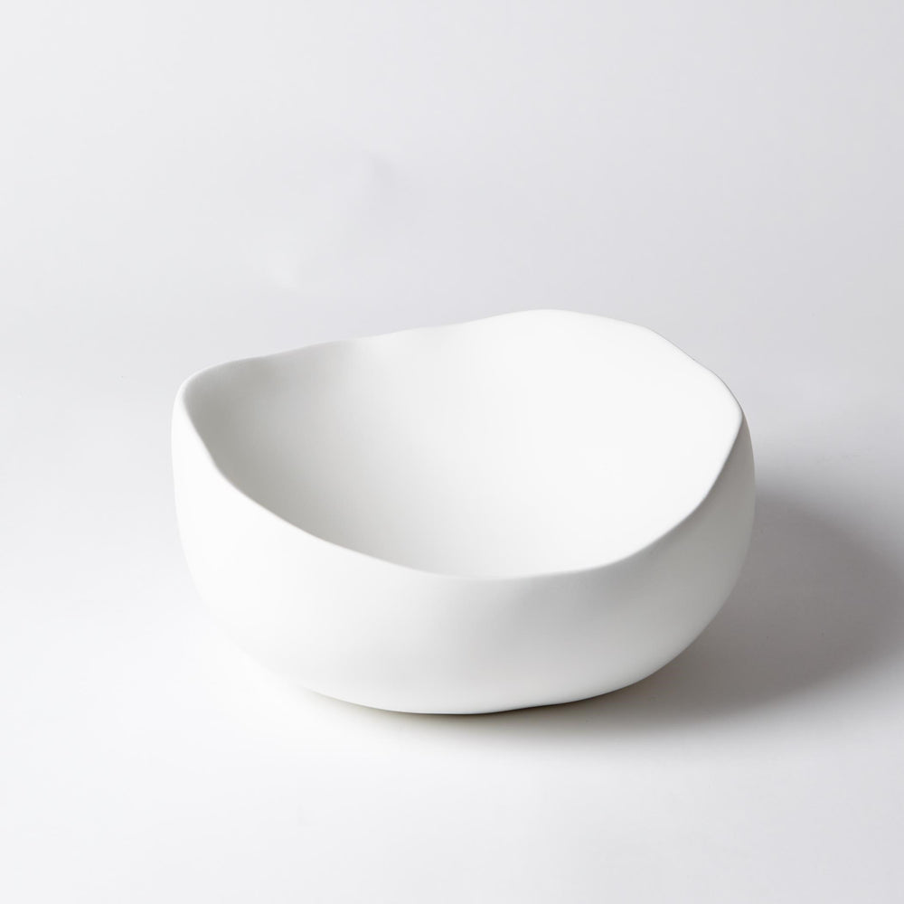 Bol rond biologique blanc mat