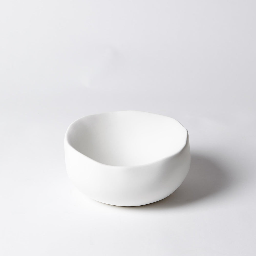 Bol rond biologique blanc mat
