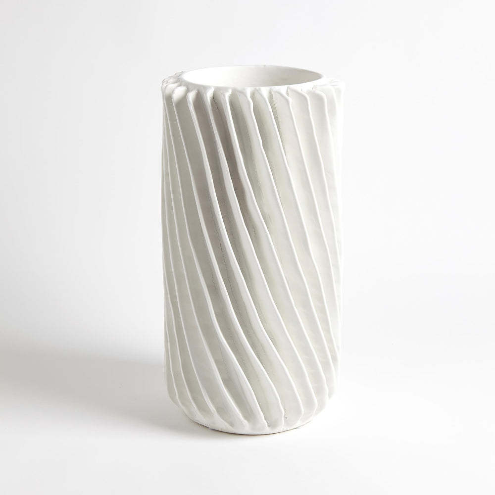 Radiator Swirl Vases Matte White