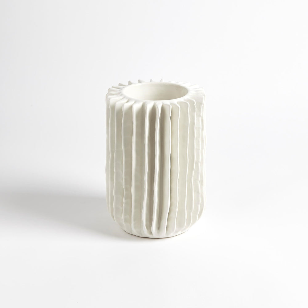 Radiator Swirl Vases Matte White