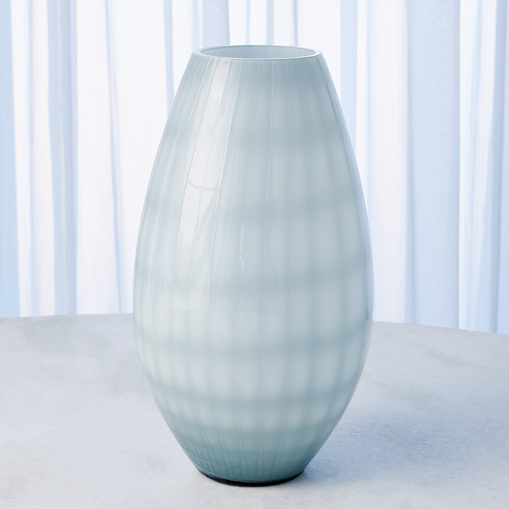 Cased Glass Vases Blue