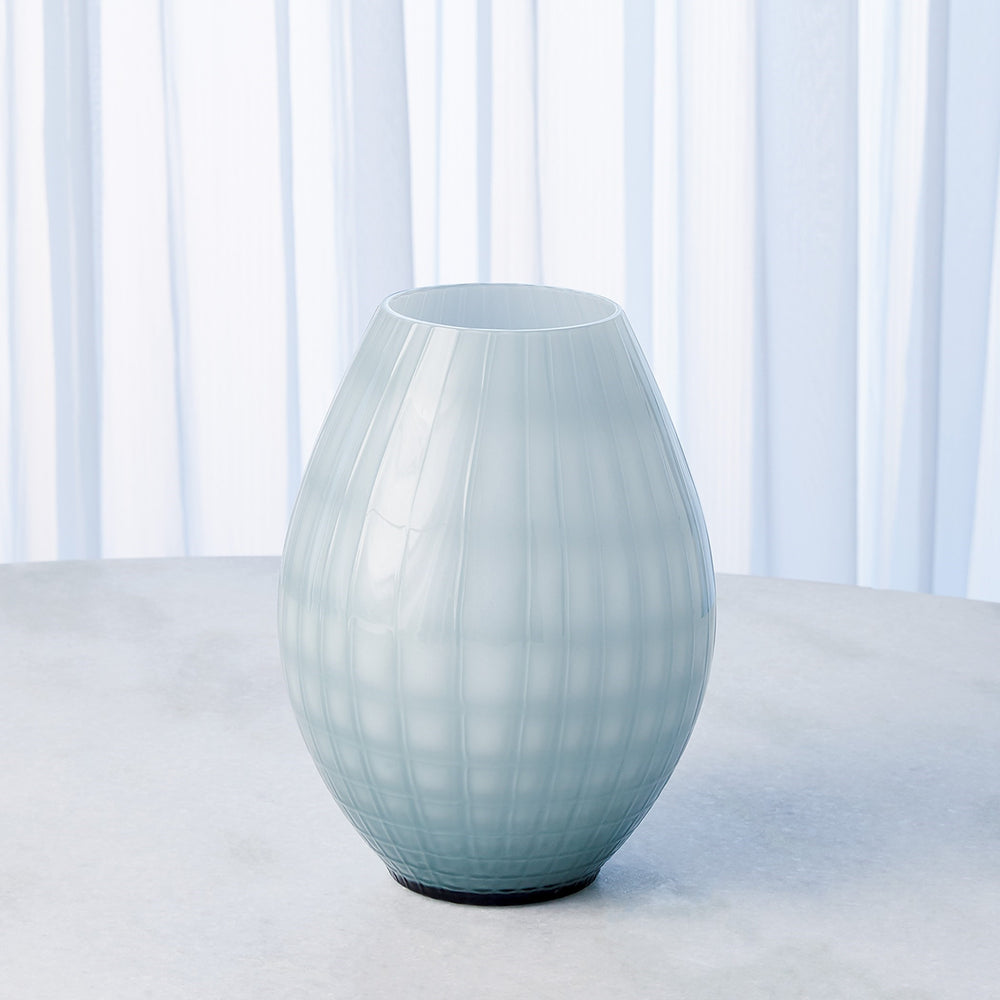 Cased Glass Vases Blue