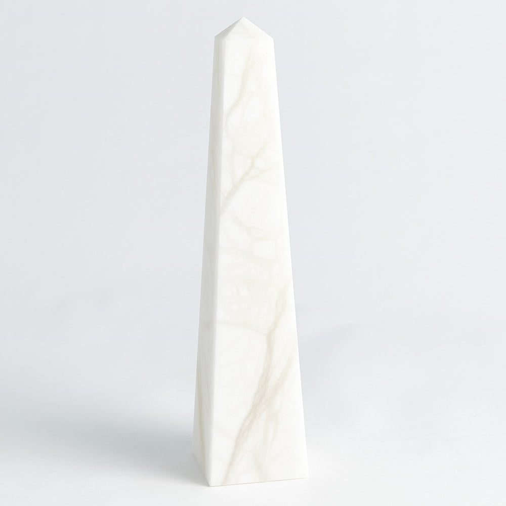 Alabaster Obelisk White