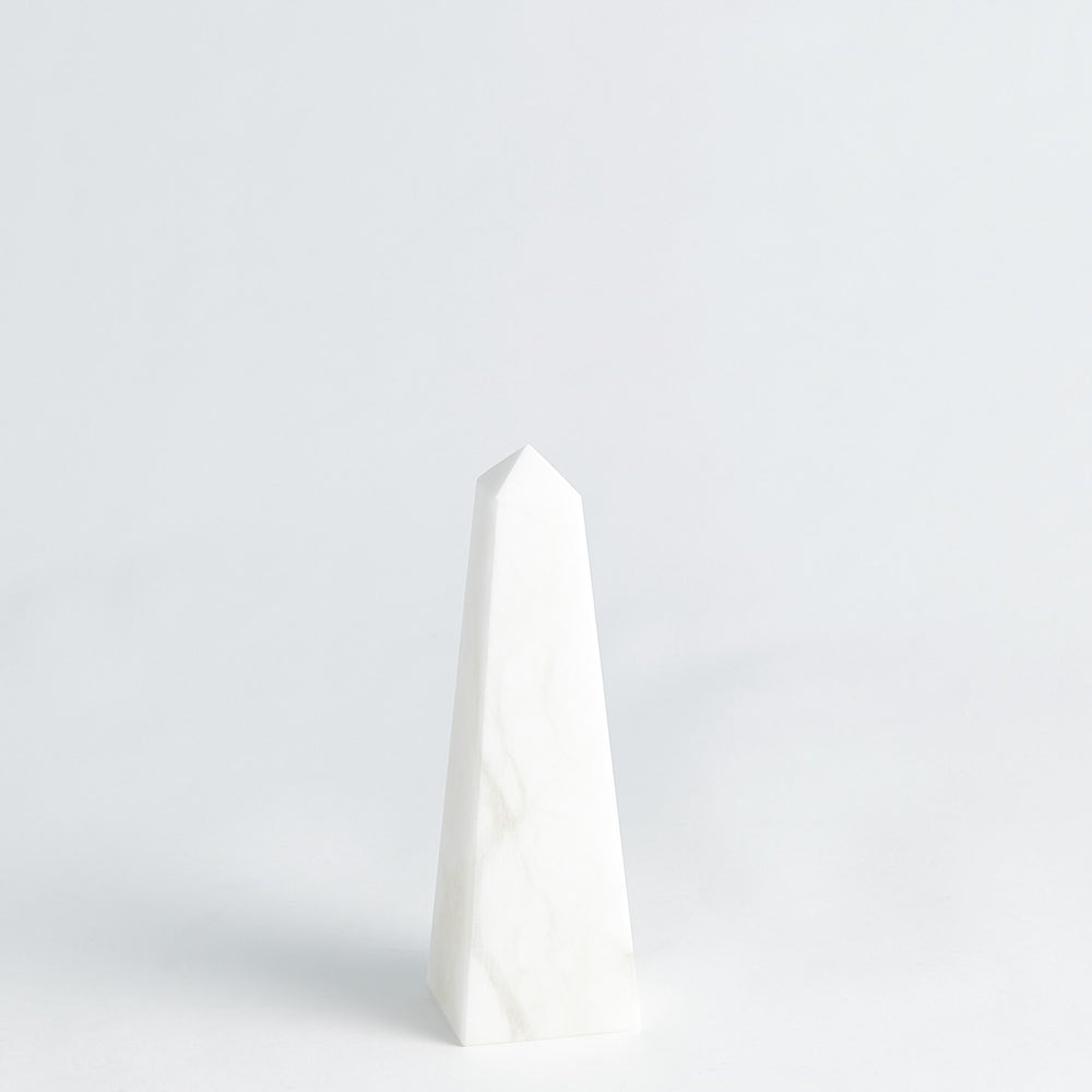 Alabaster Obelisk White