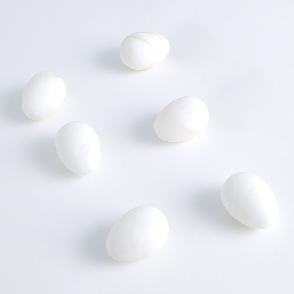 Œufs d'albâtre s / 6 blancs