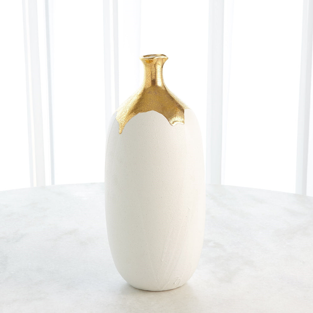 Vases dorées trempées