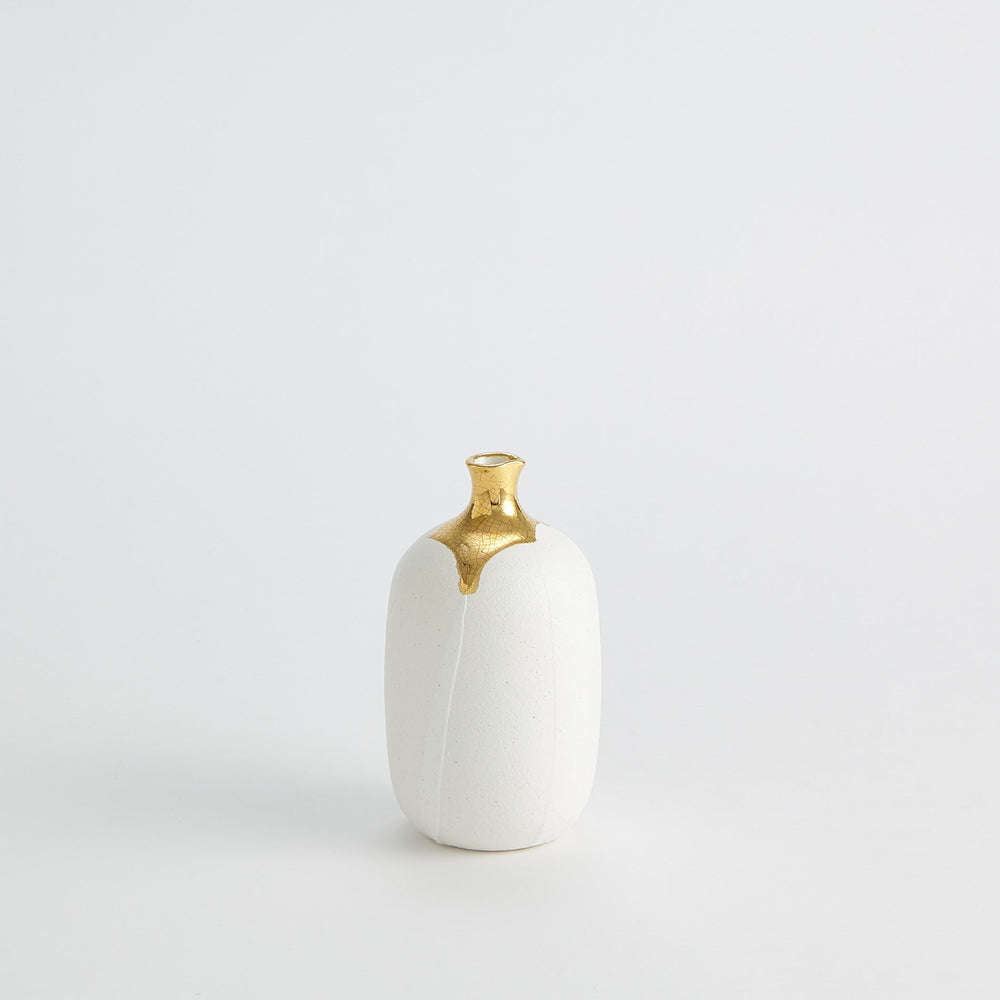 Vases dorées trempées