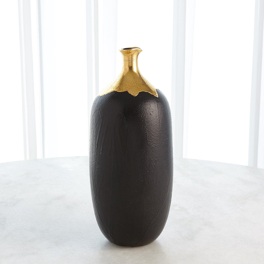 Vases dorées trempées