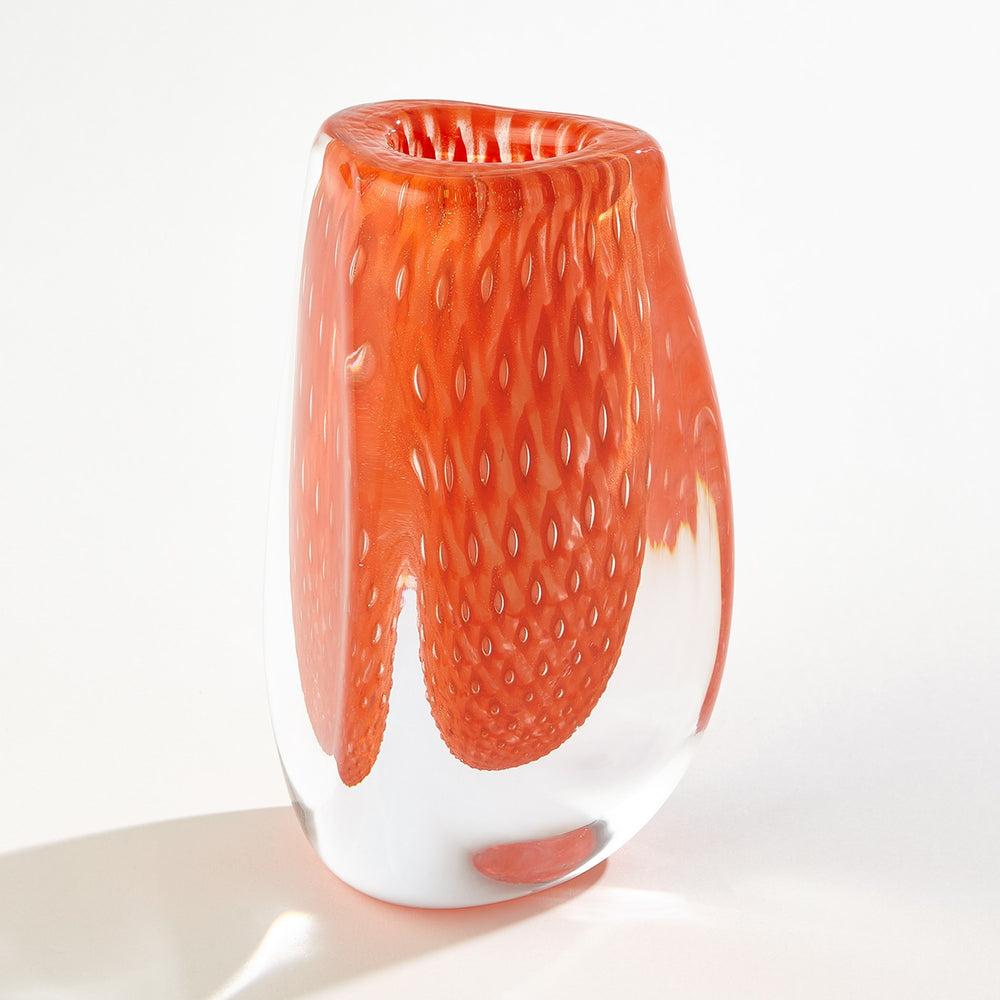 Vases bouillonnages triangulaires orange