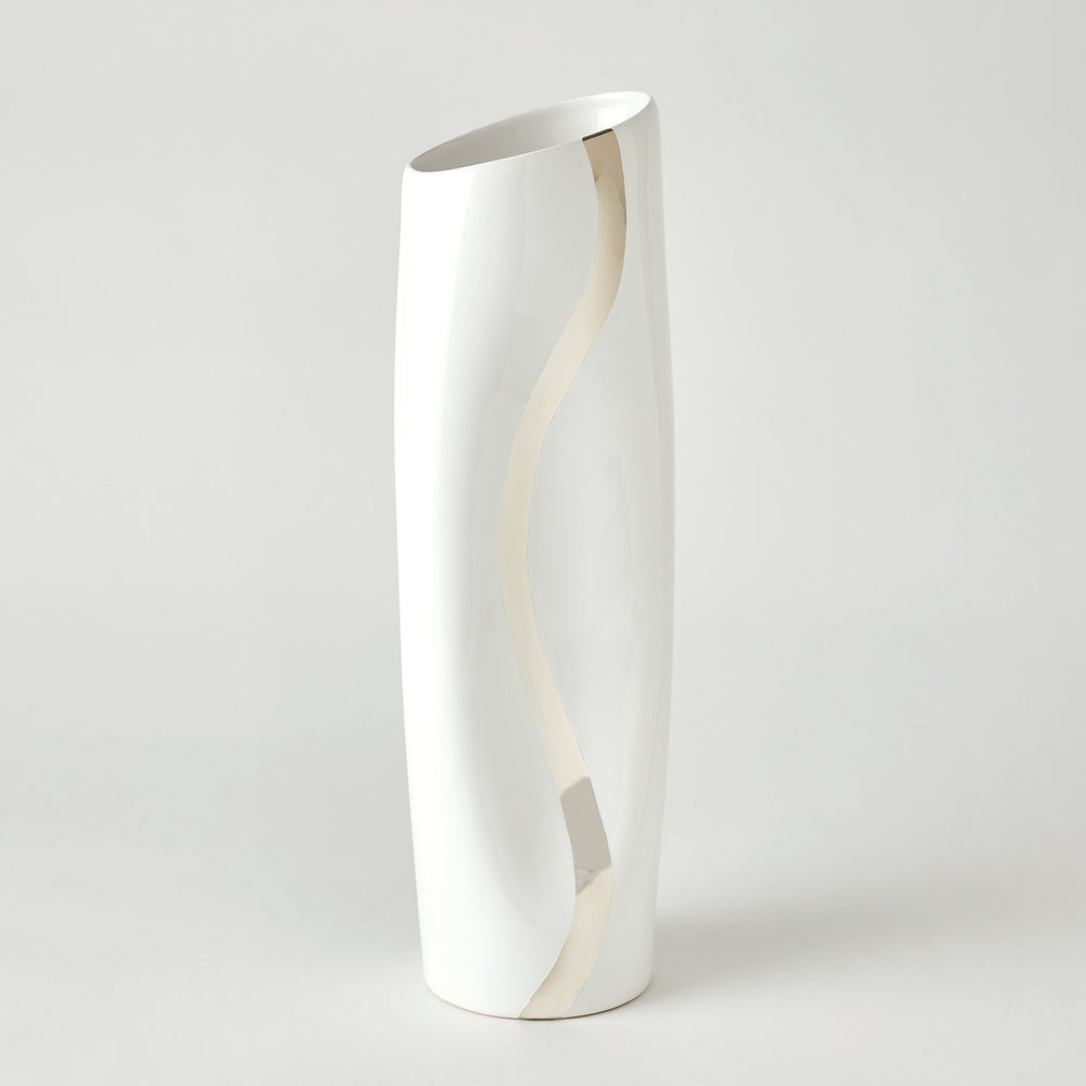 Loose Stripe Vases Platinum