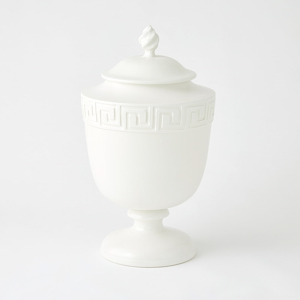 Villa Greek Key Urn