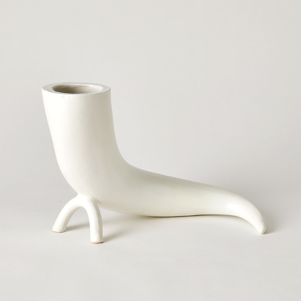 Cornucopia Vases Matte White