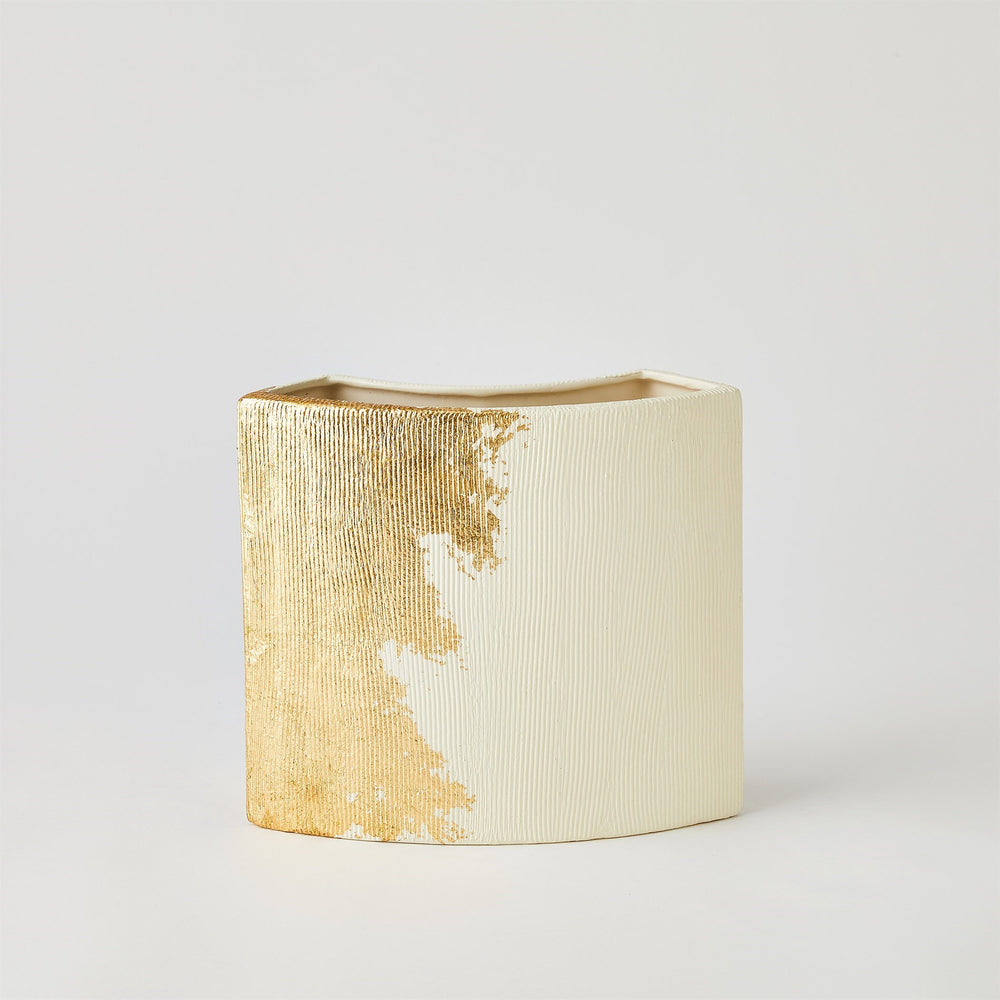 Splashy Gold Leaf Vases