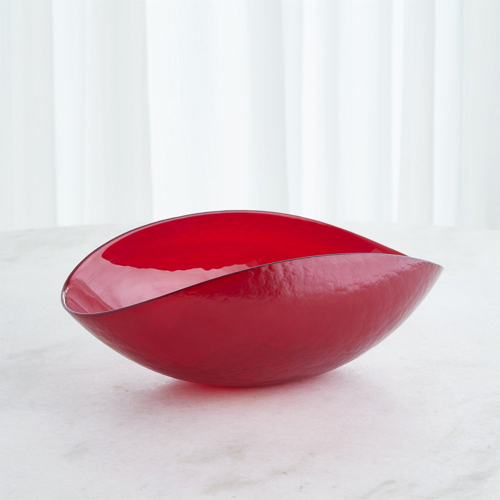 Bol plié rouge profond