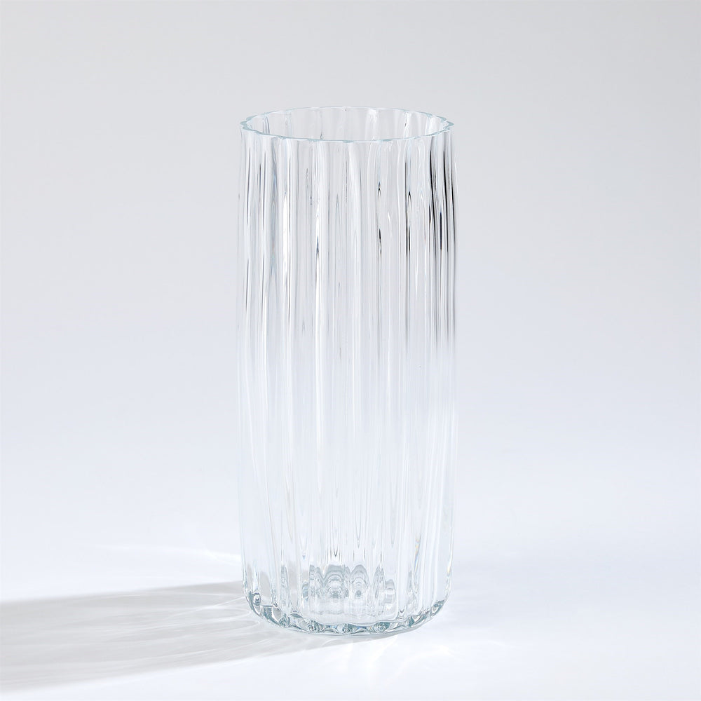 Pleated Glass Vases