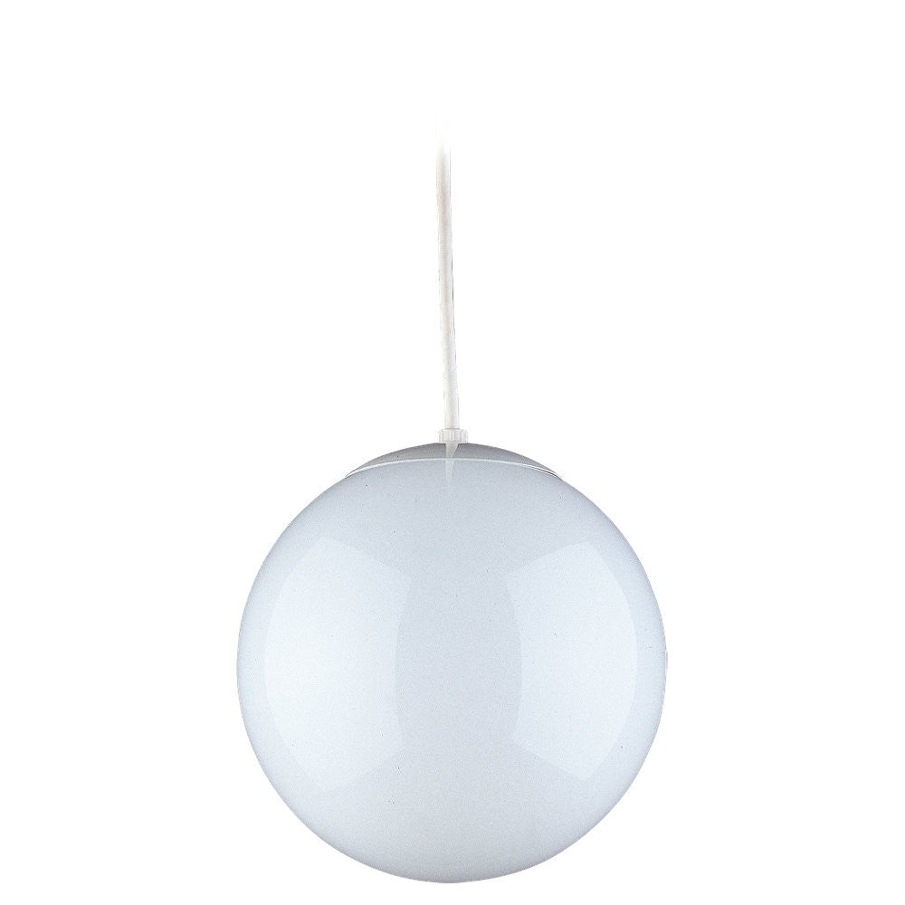 Visual Comfort Studio Canada - One Light Pendant - Leo - Hanging Globe - White- Union Lighting Luminaires Decor
