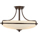 Quoizel - Four Light Semi-Flush Mount - Griffin - Palladian Bronze- Union Lighting Luminaires Decor