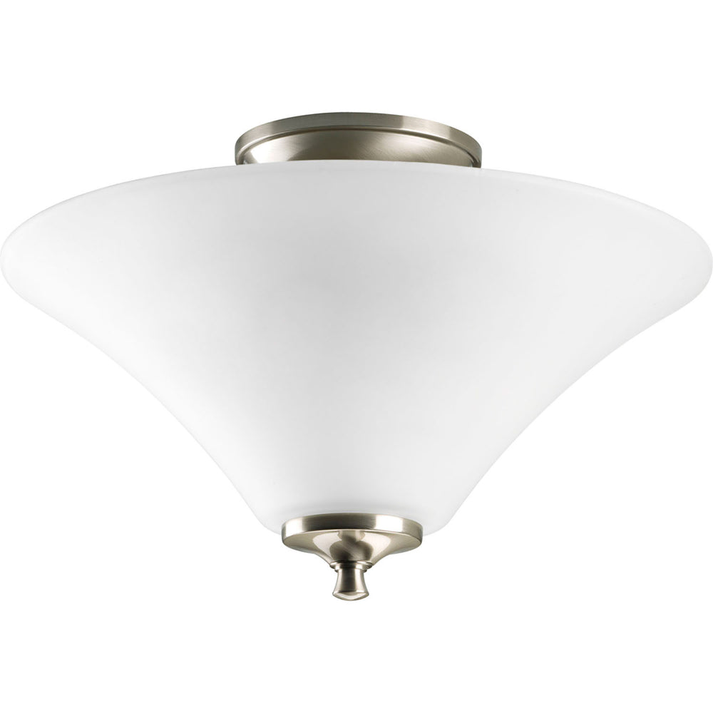 Progress Canada - Two Light Flush Mount - Joy - Brushed Nickel- Union Lighting Luminaires Decor