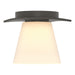Hubbardton Forge - One Light Semi-Flush Mount - Wren - Dark Smoke- Union Lighting Luminaires Decor