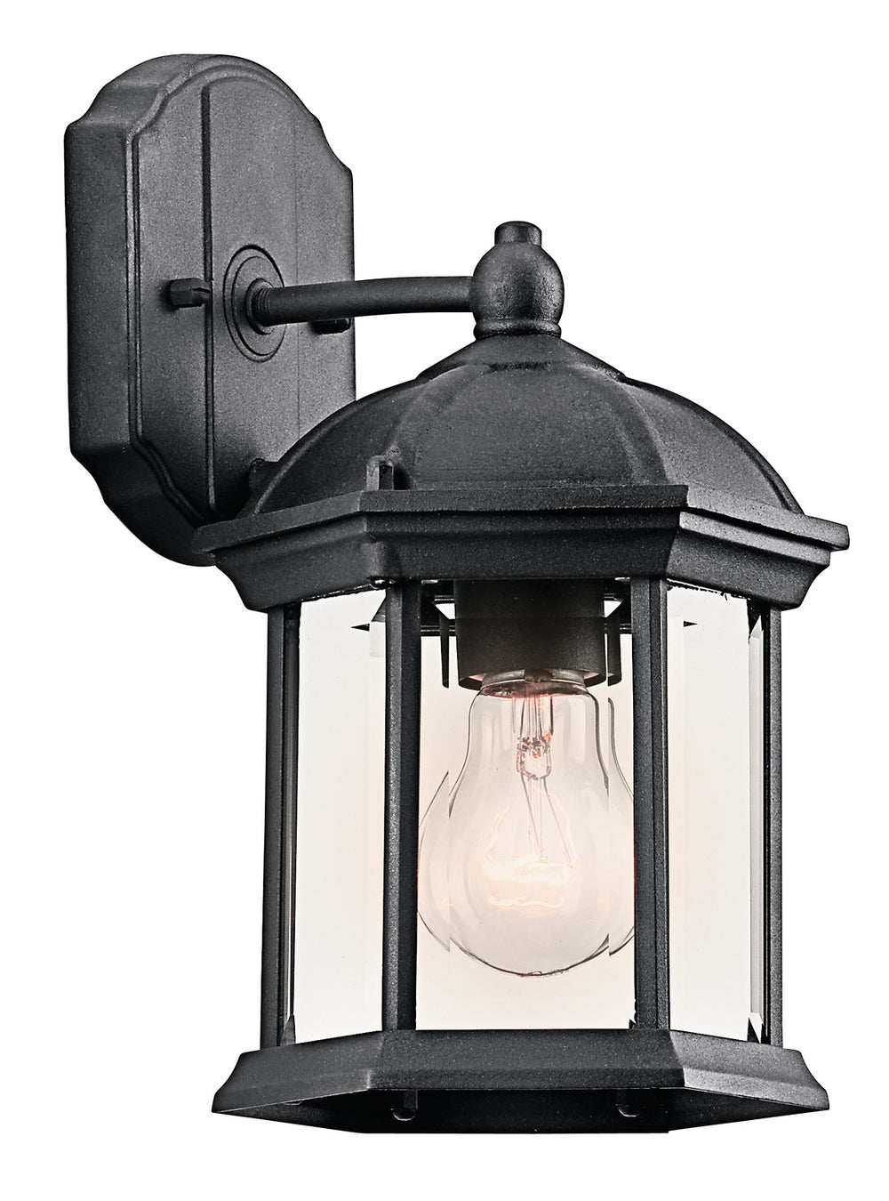 Kichler Canada - One Light Outdoor Wall Mount - Barrie - Black- Union Lighting Luminaires Decor
