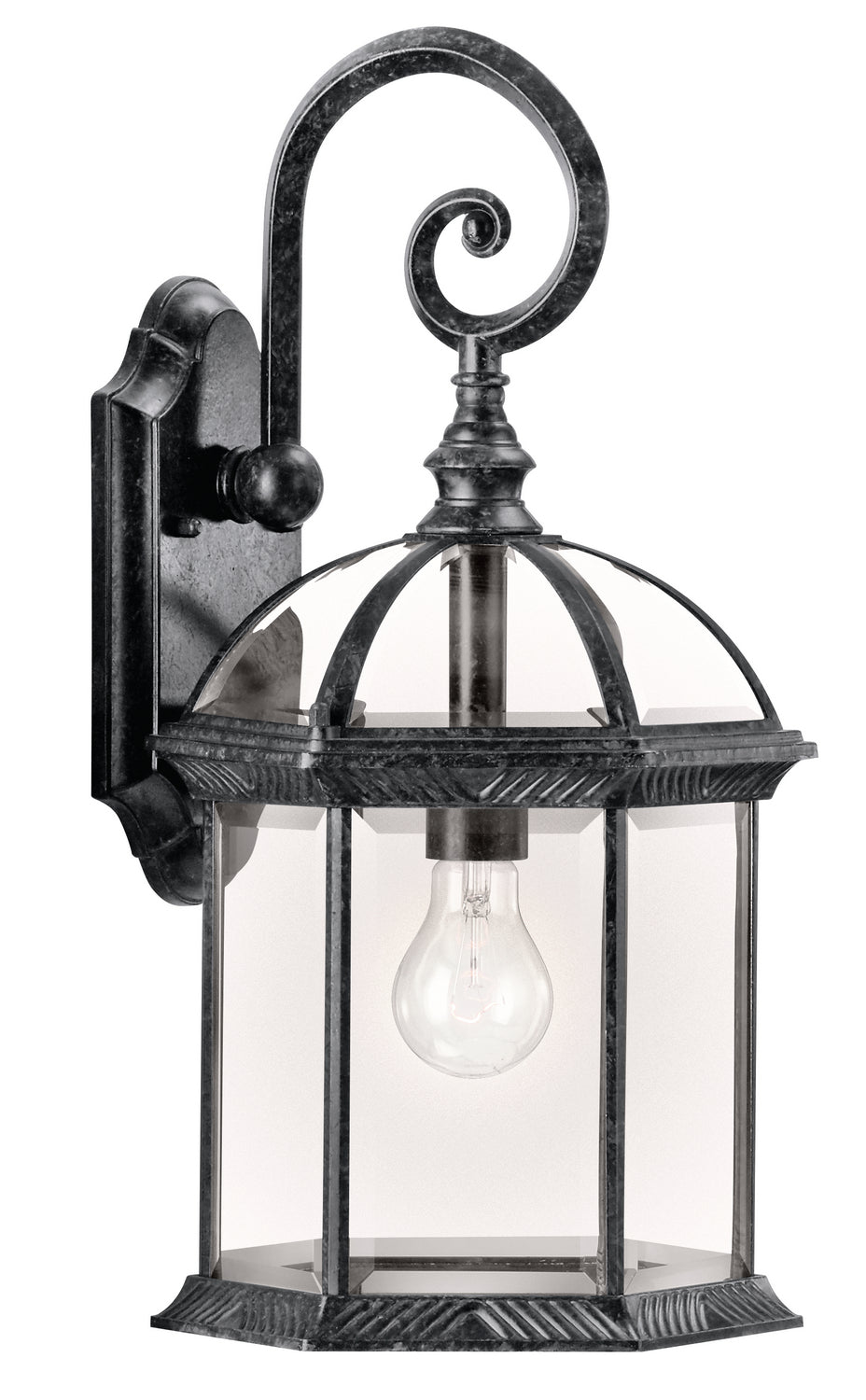 Kichler Canada - One Light Outdoor Wall Mount - Barrie - Black- Union Lighting Luminaires Decor