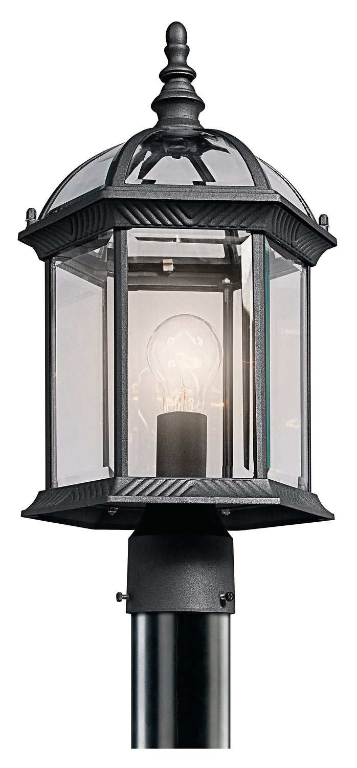 Kichler Canada - One Light Outdoor Post Mount - Barrie - Black- Union Lighting Luminaires Decor