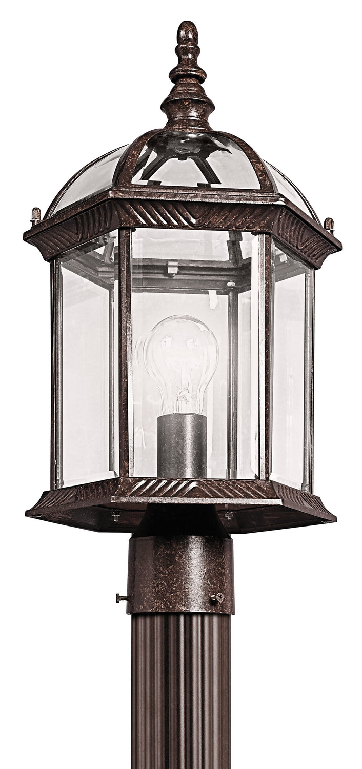 Kichler Canada - One Light Outdoor Post Mount - Barrie - Tannery Bronze- Union Lighting Luminaires Decor