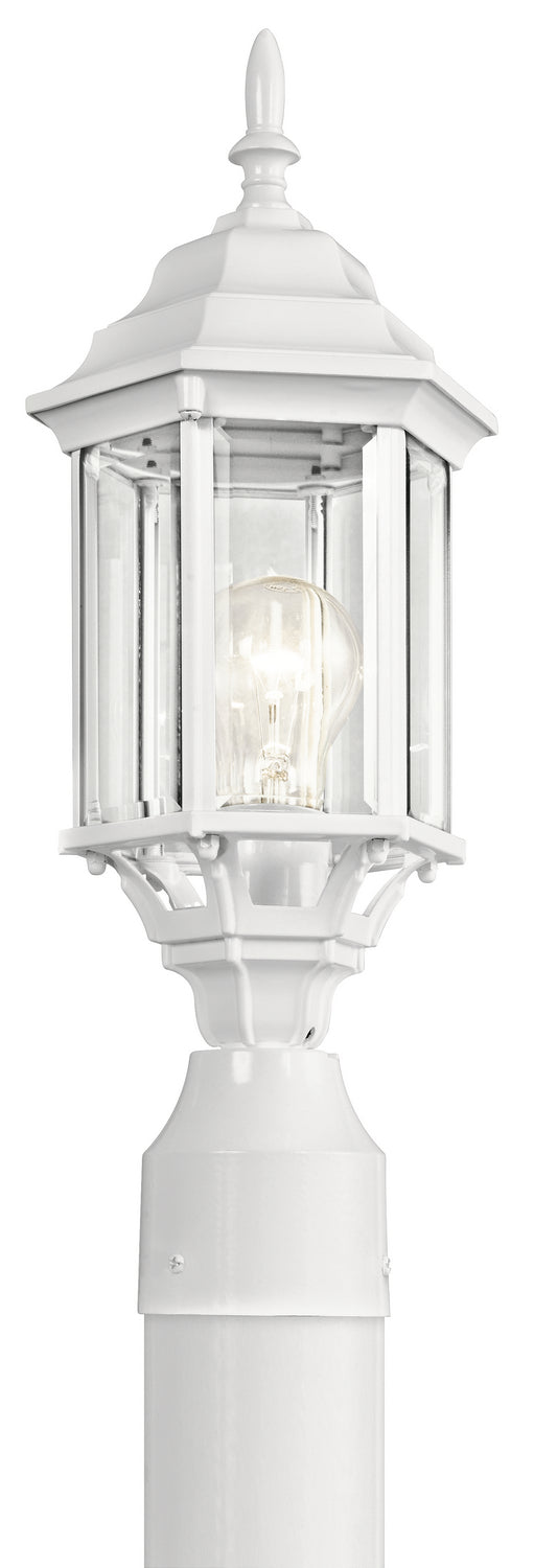Kichler Canada - One Light Outdoor Post Mount - Chesapeake - White- Union Lighting Luminaires Decor