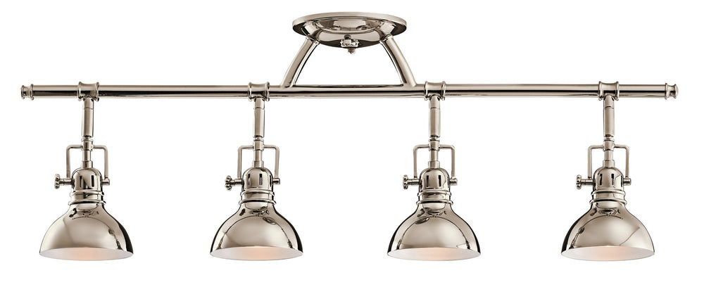 Kichler Canada - Four Light Rail Light - Hatteras Bay - Polished Nickel- Union Lighting Luminaires Decor