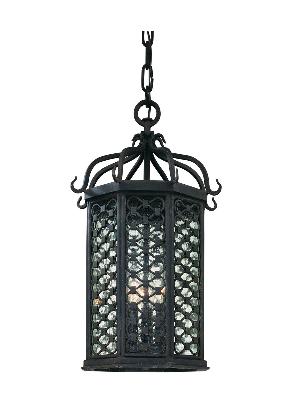 Troy Lighting Canada - Three Light Hanging Lantern - Los Olivos - Textured Iron- Union Lighting Luminaires Decor