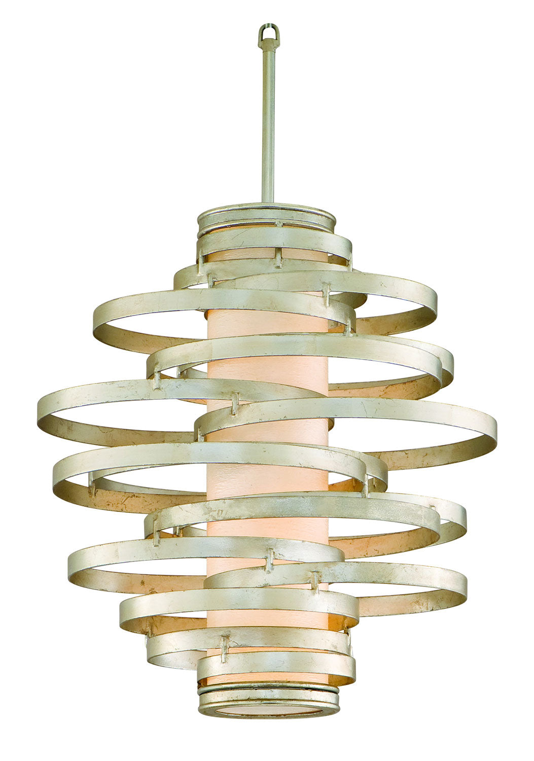Corbett Lighting - Two Light Pendant - Vertigo - Modern Silver Leaf- Union Lighting Luminaires Decor