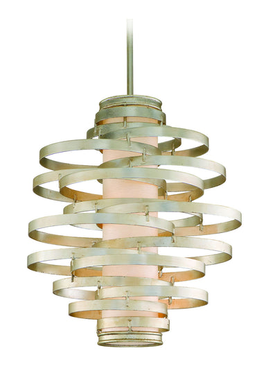 Corbett Lighting Canada - Two Light Chandelier - Vertigo - Modern Silver Leaf- Union Lighting Luminaires Decor