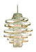 Corbett Lighting - Two Light Chandelier - Vertigo - Modern Silver Leaf- Union Lighting Luminaires Decor
