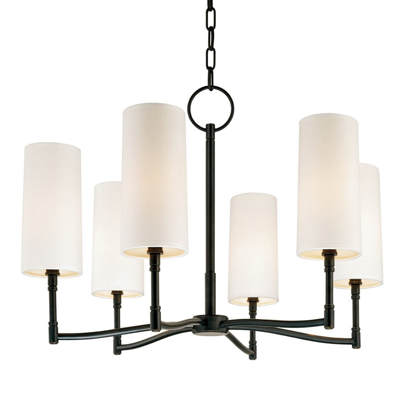 Hudson Valley Canada - Six Light Chandelier - Dillon - Old Bronze- Union Lighting Luminaires Decor