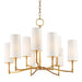 Hudson Valley Canada - Nine Light Chandelier - Dillon - Aged Brass- Union Lighting Luminaires Decor