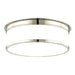Hudson Valley Canada - Three Light Flush Mount - Geneva - Polished Nickel- Union Lighting Luminaires Decor